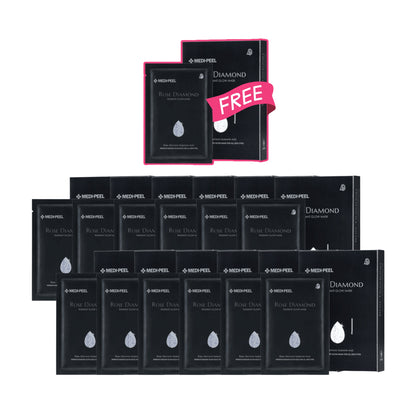 Rose Diamond Radiant Glow Mask 25ml x 10ea - 12+1