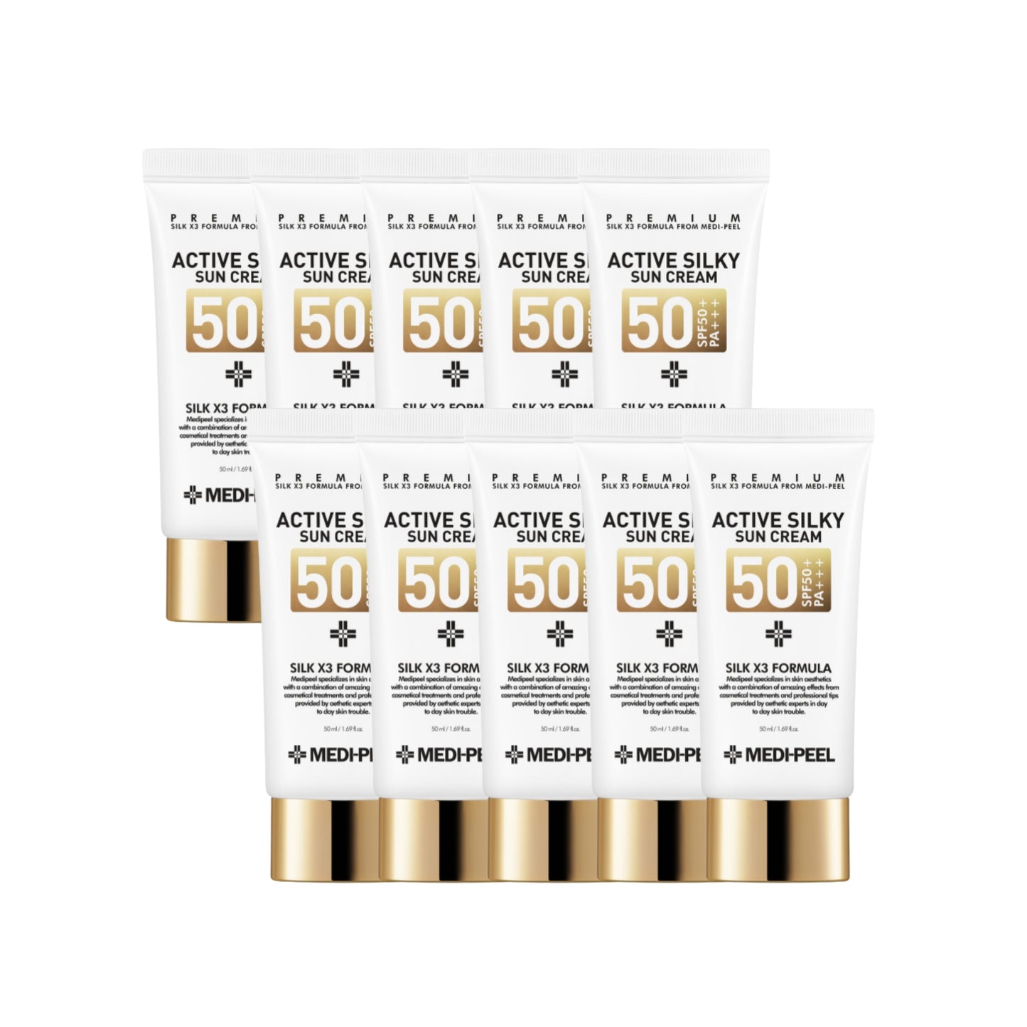 Active Silky Sun Cream 50ml - 10pcs