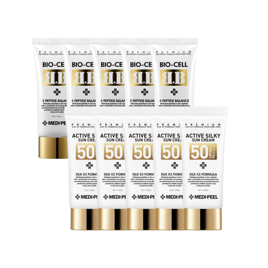 Bio-Cell BB Cream 50ml & Active Silky Sun Cream 50ml (10Pcs/5EA)