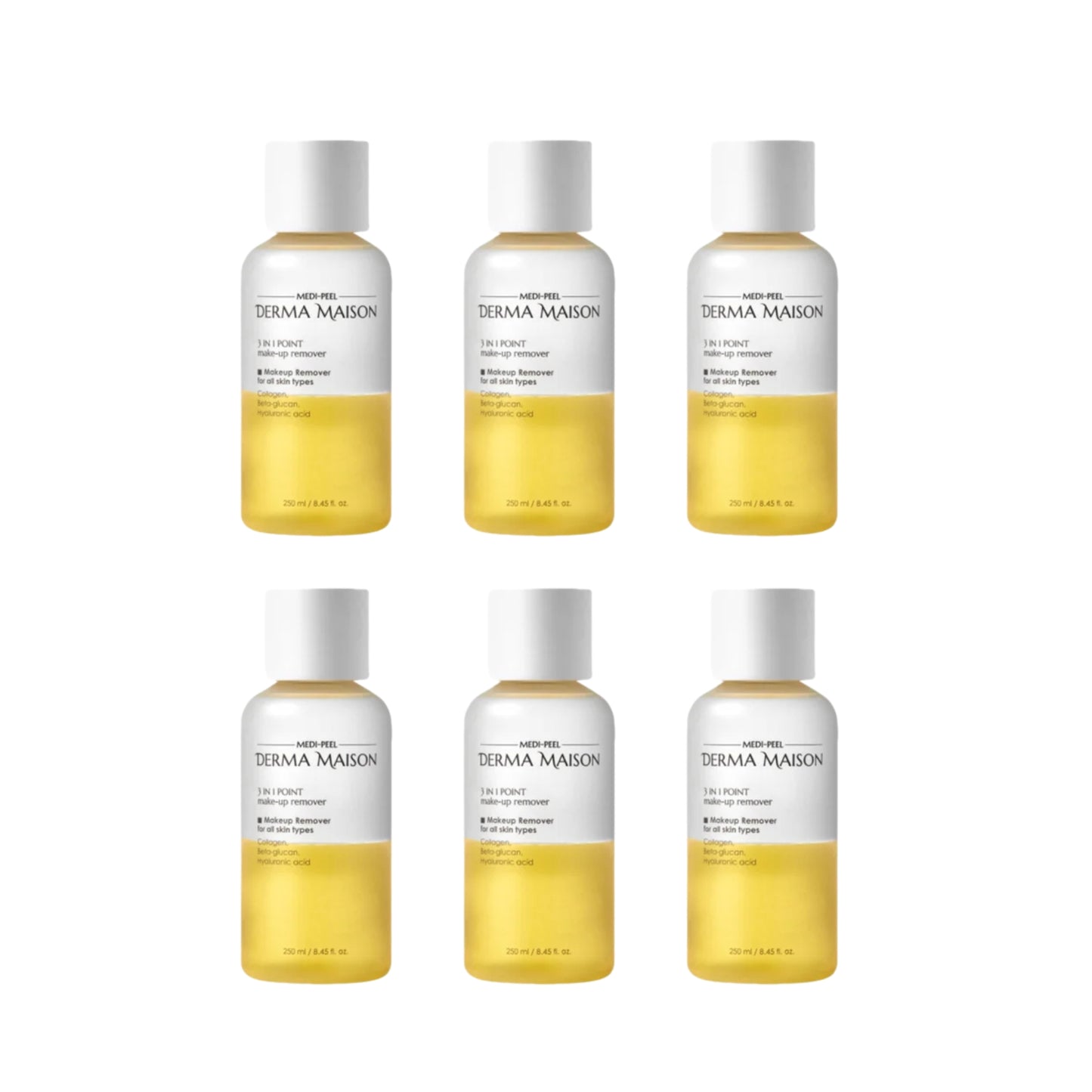 Point 3 In 1 Makeup Remover 250ml - 6 Pcs Bundle
