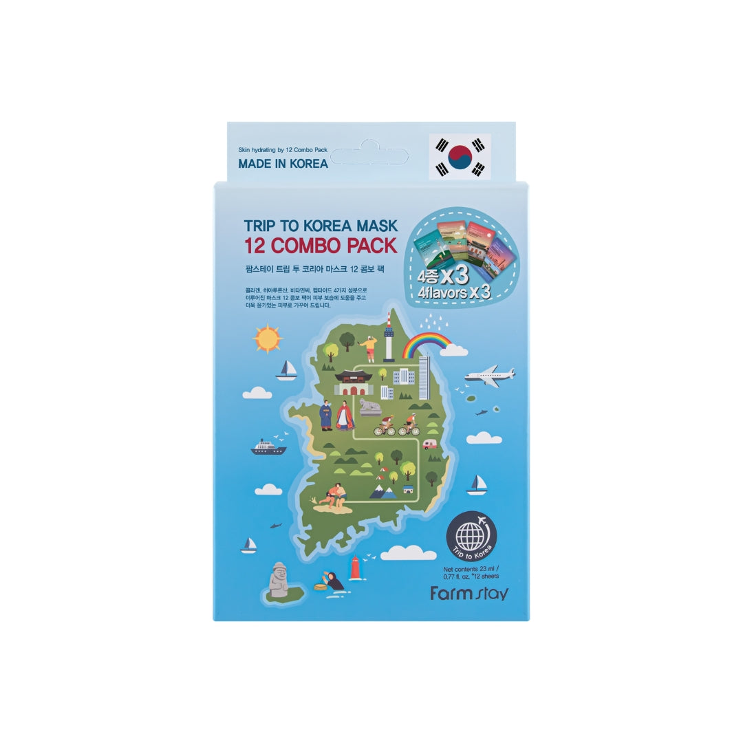 Farmstay Trip to Korea Mask 12 Combo Pack