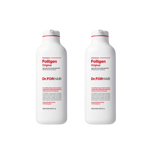 DR. FORHAIR Folligen Original Shampoo 500ml (Twin Pack) - Shop K-Beauty in Australia