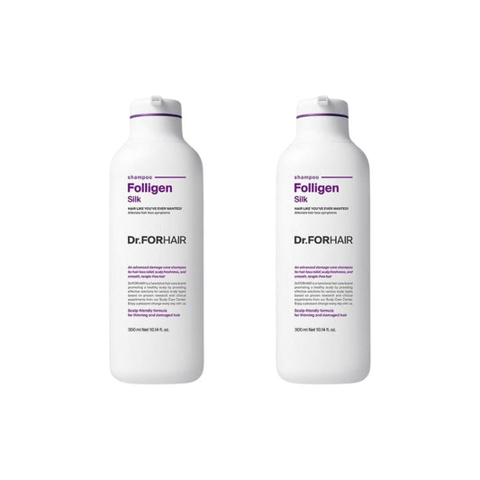 DR. FORHAIR Folligen Silk Shampoo 300ml (Twin Pack) - Shop K-Beauty in Australia