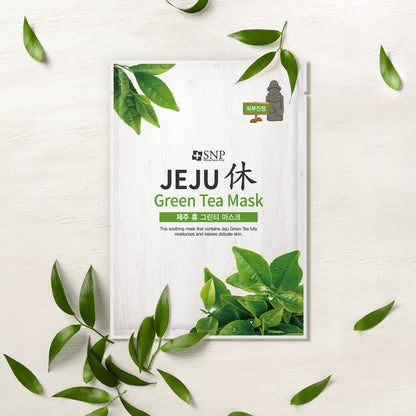 SNP Jeju Green Tea Mask - La Cosmetique