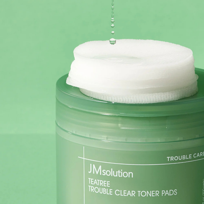 JM Solution Teatree Trouble Clear Toner Pads 100 Pads - Bulk buy at Pharmacoo K-Beauty Wholesale