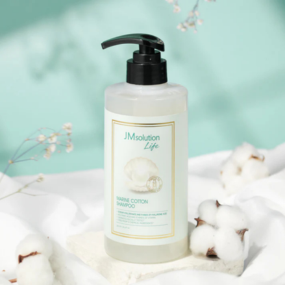 JM Solution Life Marine Cotton Shampoo 500ml - Bulk buy at Pharmacoo K-Beauty Wholesale