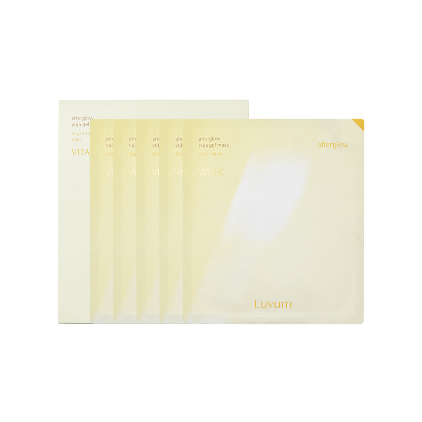 Luvum After Glow Yuja Gel Mask 5pcs/box - Shop K-Beauty in Australia