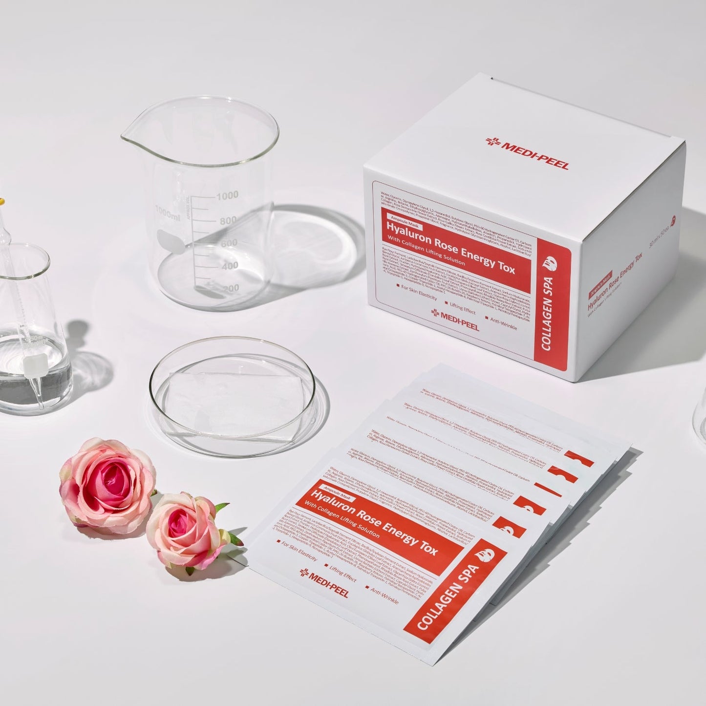 MEDI-PEEL Hyaluron Rose Energy Tox Ampoule Mask