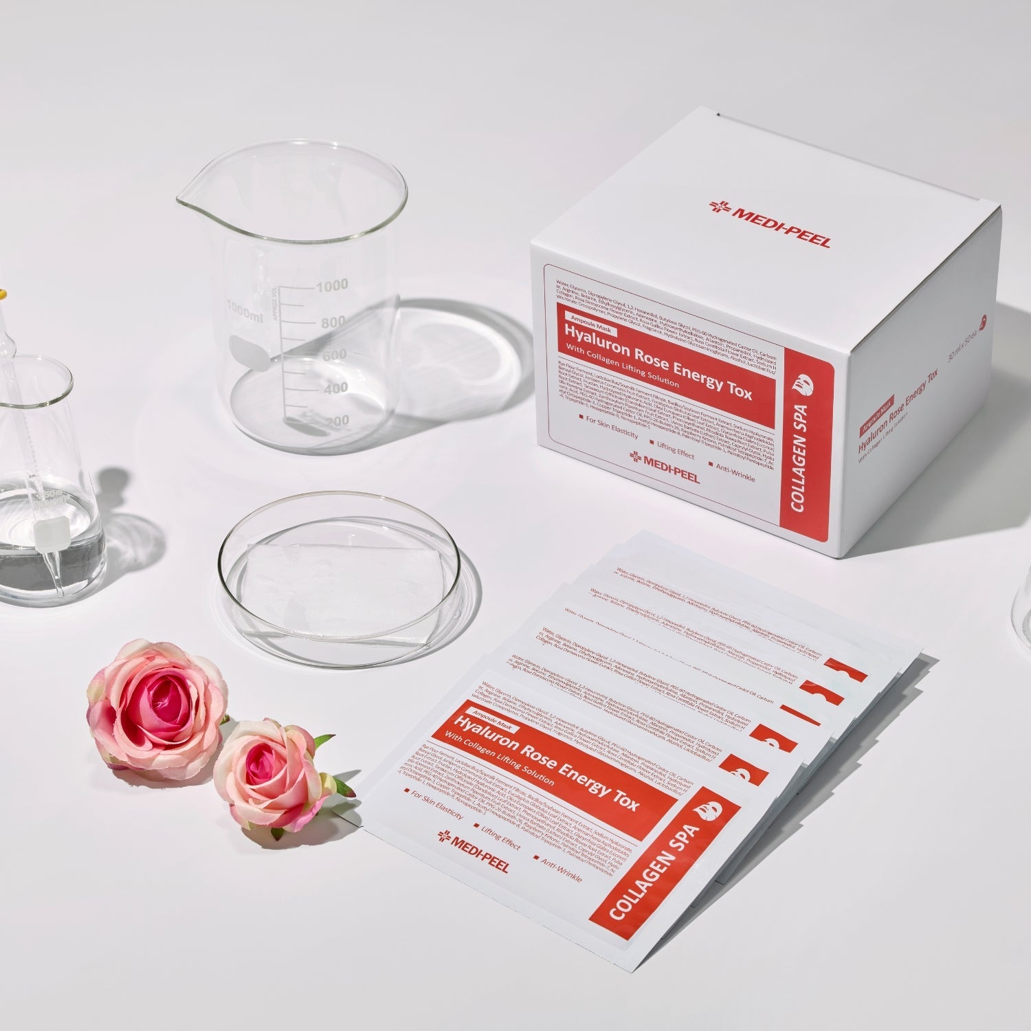 MEDI-PEEL Hyaluron Rose Energy Tox Ampoule Mask