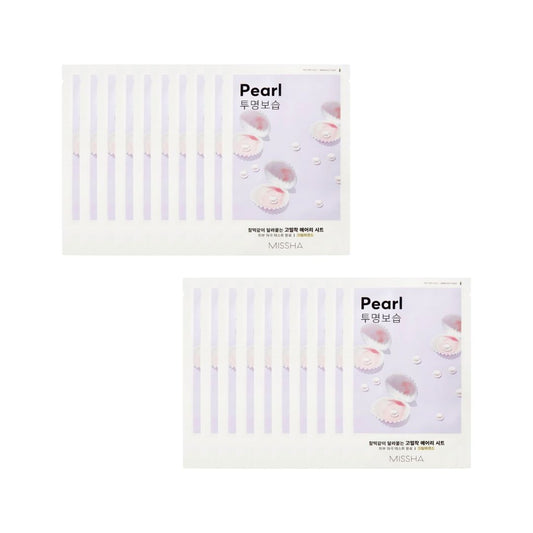 Missha Airy Fit Sheet Mask [Pearl] 20pcs - Shop K-Beauty in Australia