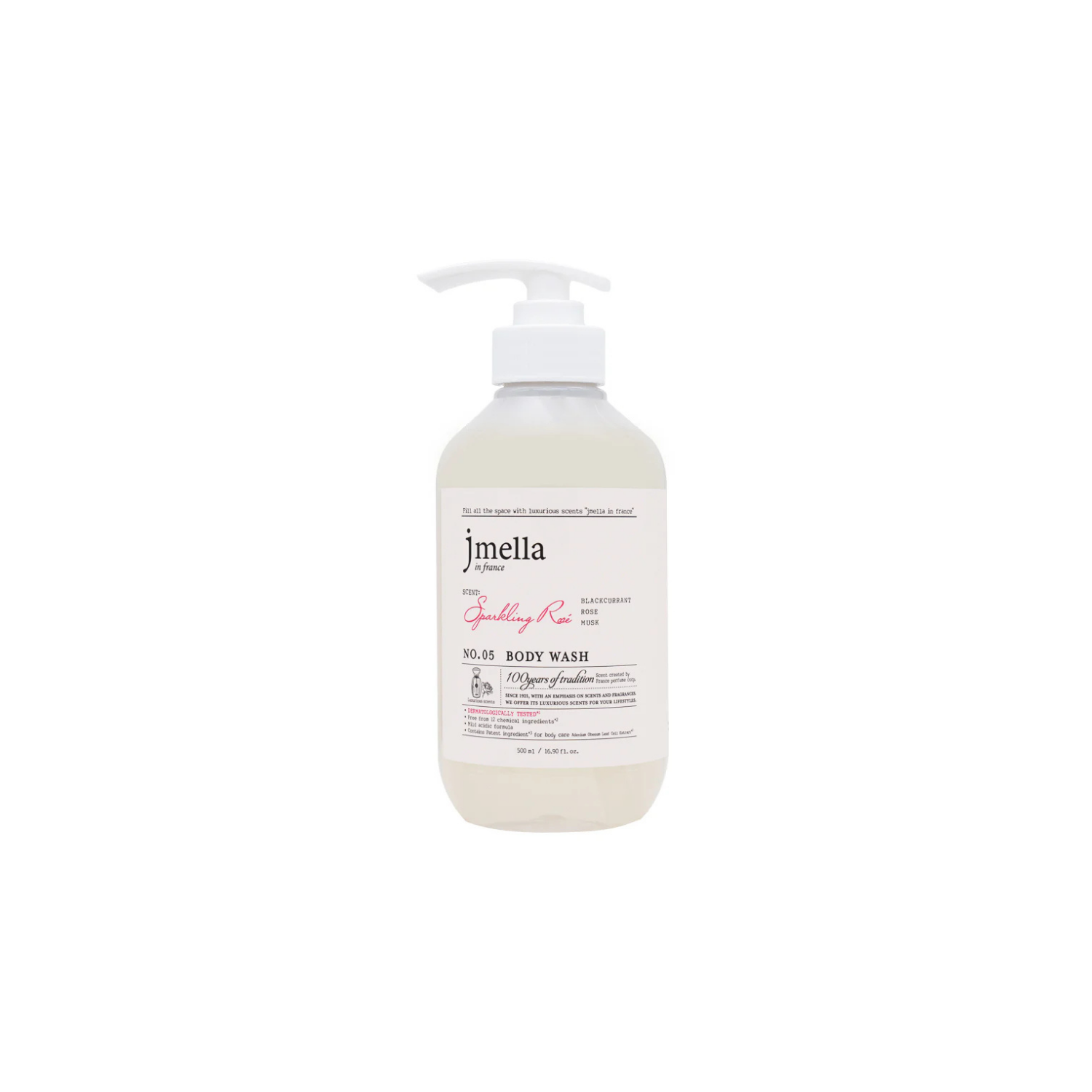 Jmella Sparkling Rose Body Wash 500ml - Shop K-Beauty in Australia