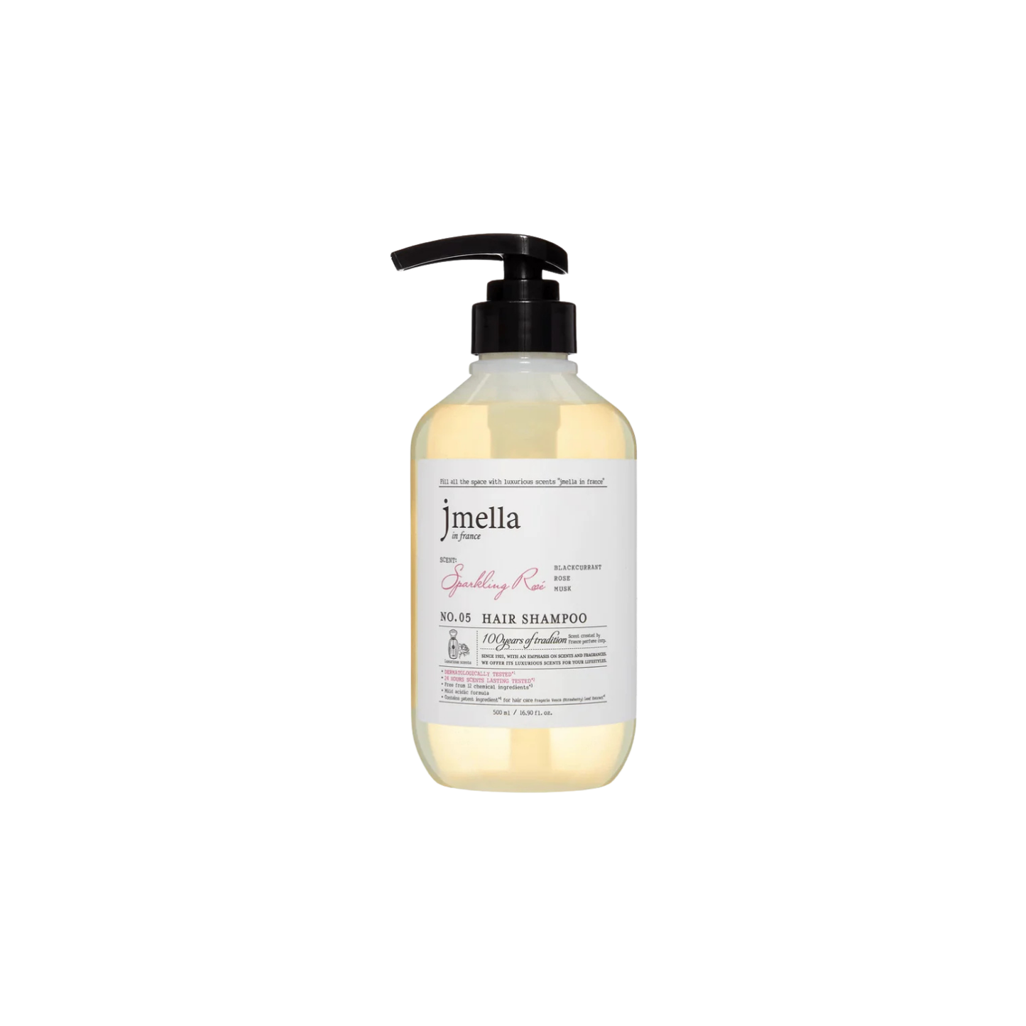 Jmella Sparkling Rose Hair Shampoo 500ml - Shop K-Beauty in Australia