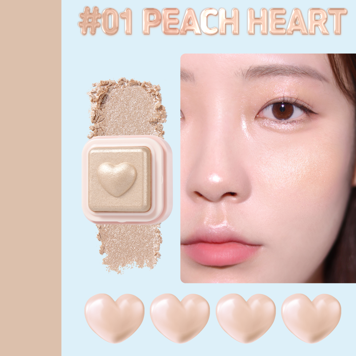 COLORGRAM Milk Bling Heartlighter (Available in 2 colours) - Shop K-Beauty in Australia