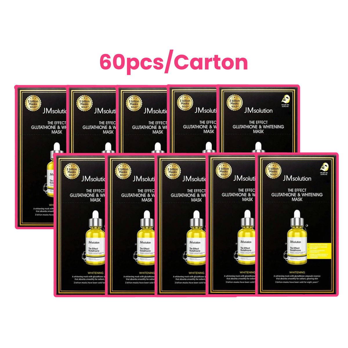 The Effect Glutathione & Whitening Mask Box 10 Pieces - 60pc (1 carton)