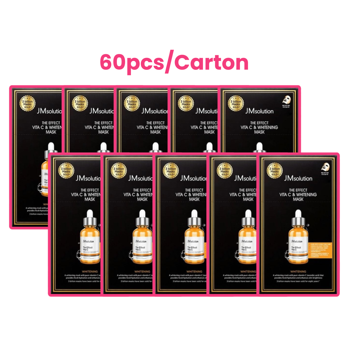 The Effect Vita C & Whitening Mask 10 Pieces - 60pc (1 carton)