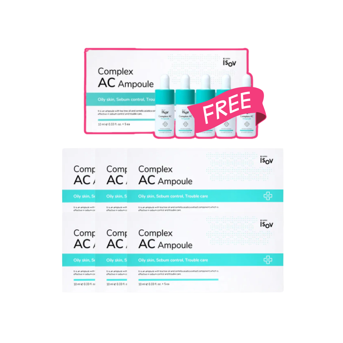 [Professional Use] Isov Complex Ac Ampoule 10Ml*5Ea Expert - 6+1 Bundle