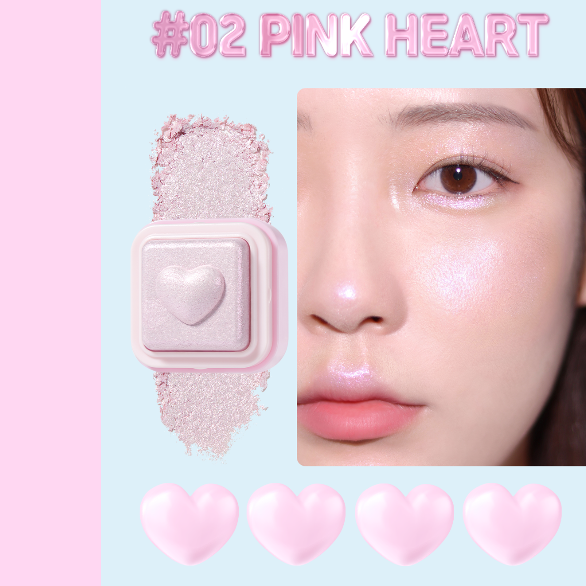 COLORGRAM Milk Bling Heartlighter (Available in 2 colours) - Shop K-Beauty in Australia