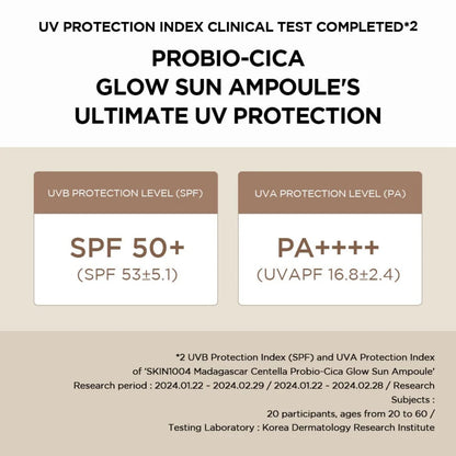 SKIN1004 Madagascar Centella Probio-Cica Glow Sun Ampoule 50ml