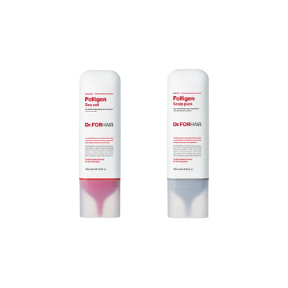 DR. FORHAIR Sea Salt Scaler 300ml + Folligen Scalp Pack 250ml (Bundle) - Shop K-Beauty in Australia