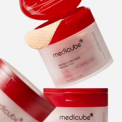 MEDICUBE Red Succinic Acid Peeling Pad 70pcs - Bulk Buy K-Beauty in Australia