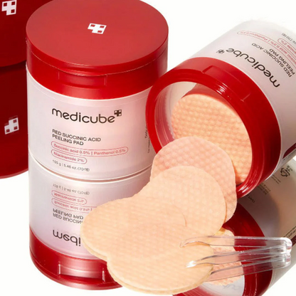 MEDICUBE Red Succinic Acid Peeling Pad 70pcs - Bulk Buy K-Beauty in Australia