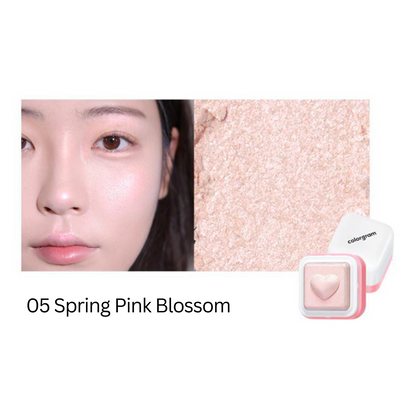 COLORGRAM [New] Milk Bling Heartlighter (5 Shades) - Shop K-Beauty in Australia