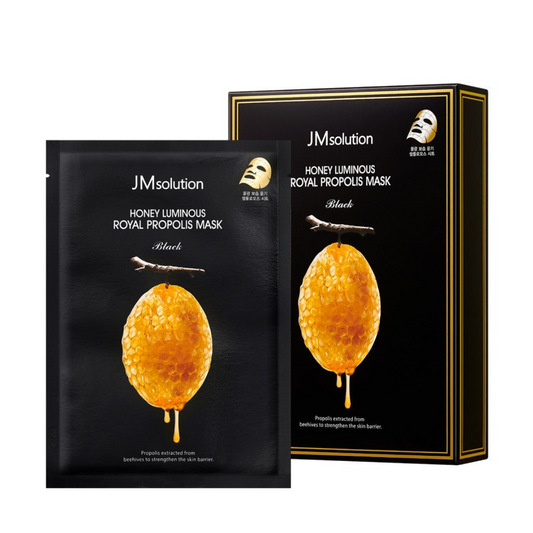 JM SolutionHoney Luminous Royal Propolis Mask Black 10 Pieces - La Cosmetique