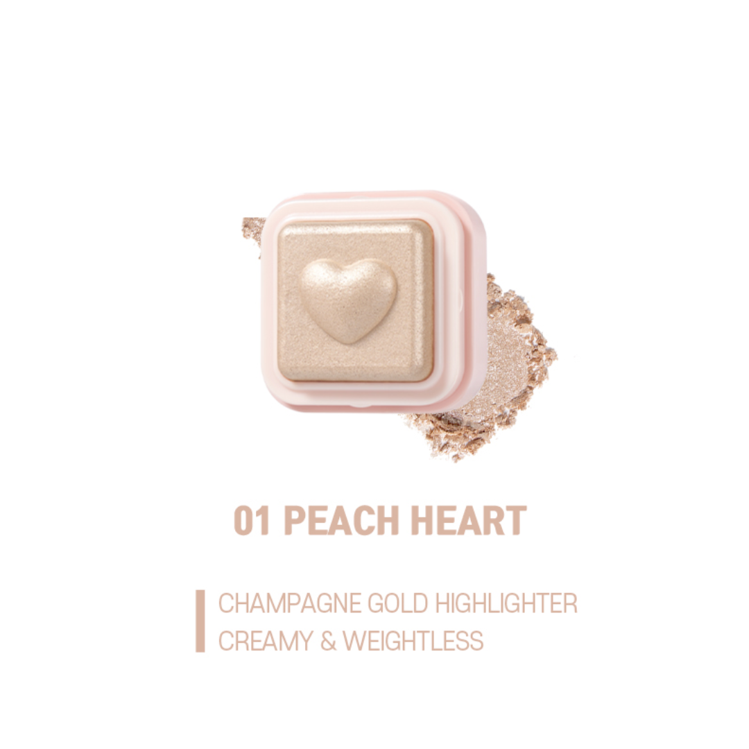 COLORGRAM Milk Bling Heartlighter (Available in 2 colours) - Shop K-Beauty in Australia