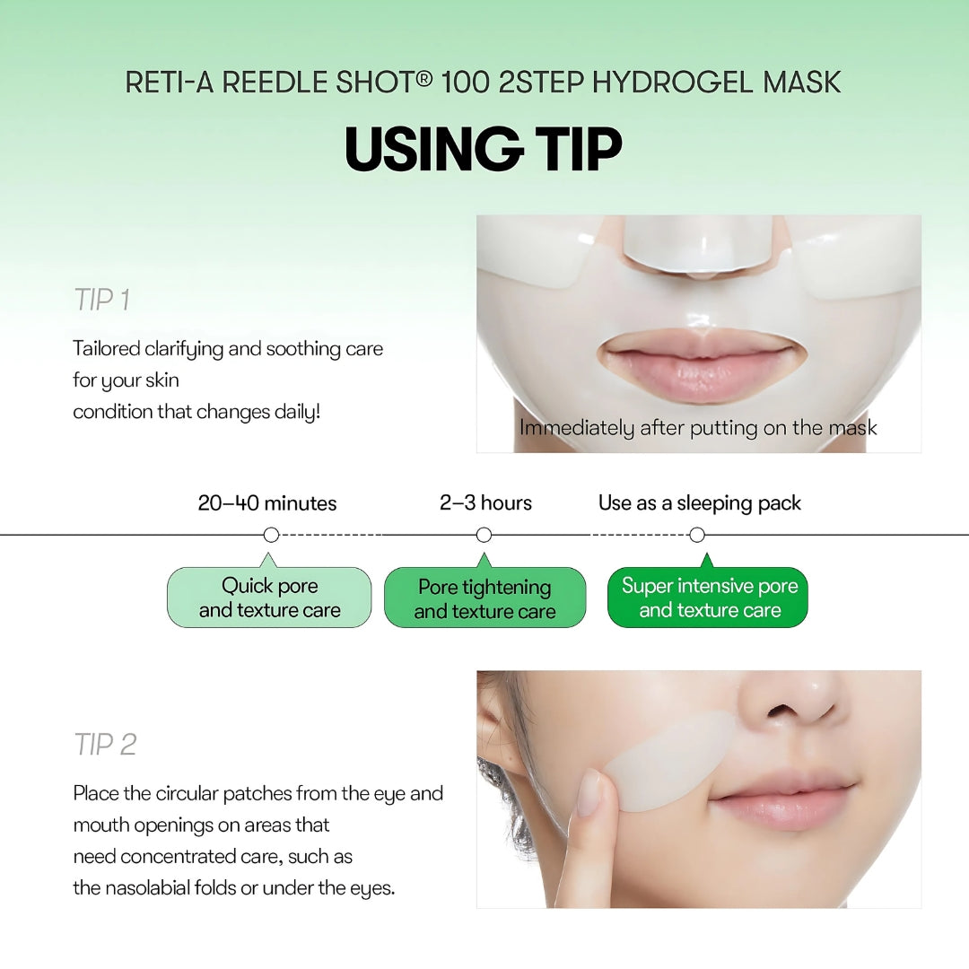 Reti-A Reedle Shot 100 2Step Hydrogel Mask 1pc