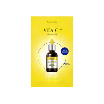 Missha Vita C Plus Ampoule Mask 27g  -Pharmacoo