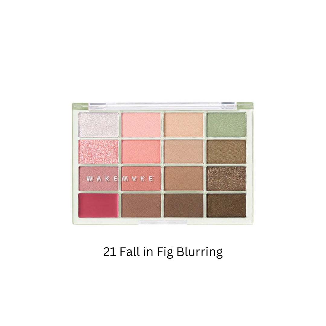 WAKEMAKE Soft Blurring Eye Palette (18 Colours) - Shop K-Beauty in Australia