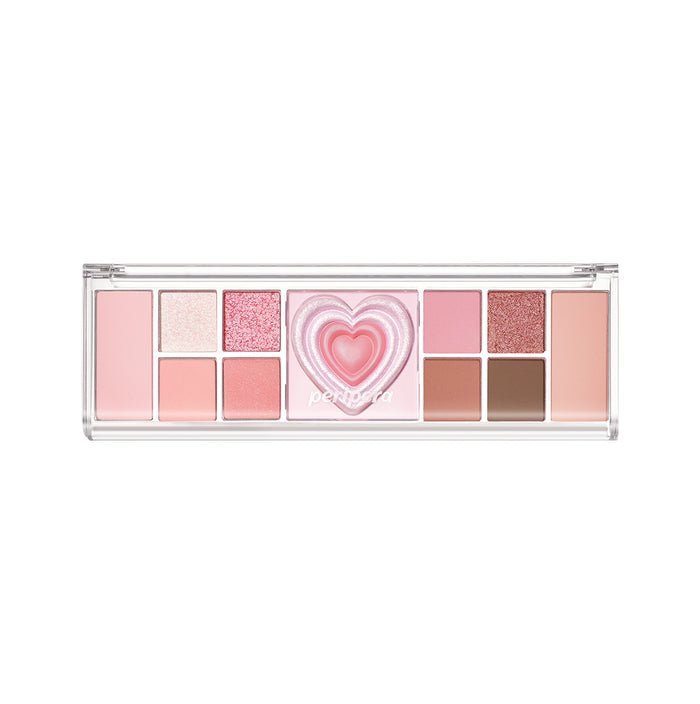 Peripera All Take Mood Like Palette eyeshadow palette with various neutral and colorful shades for creative eye looks.