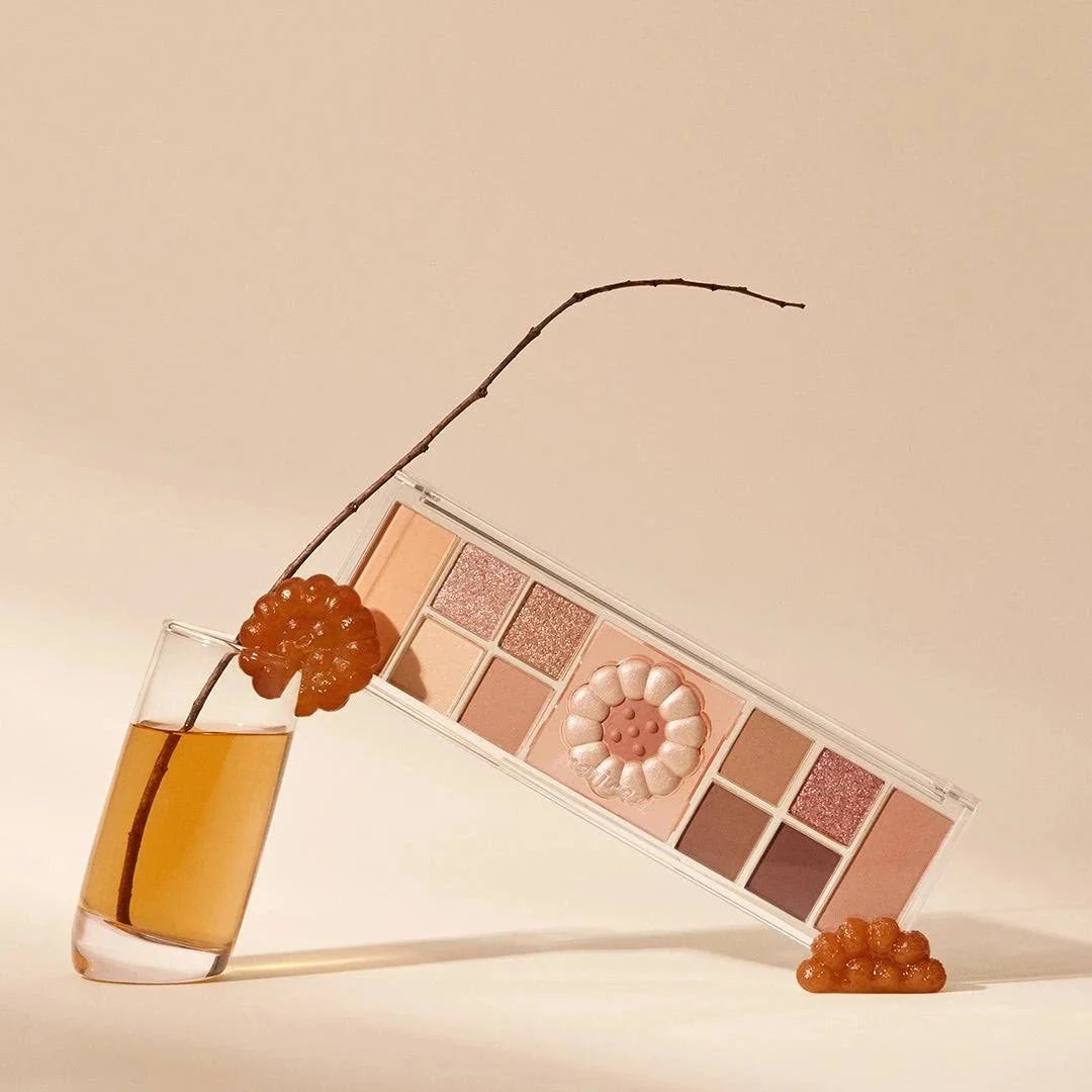 Peripera All Take Mood Like Palette eyeshadow palette with multiple neutral and vibrant shades displayed in a rectangular compact