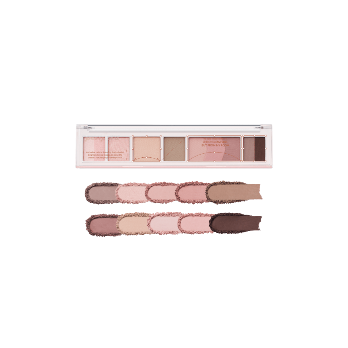 Peripera All Take Mood Palette eyeshadow palette with a variety of colorful shades in a sleek compact.