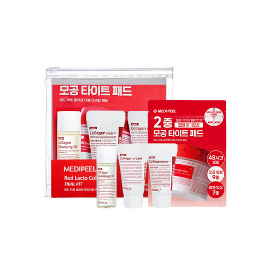 Red Lacto Collagen Mini Multi Kit 2.0 (20ml/15ml/5pc/15g)