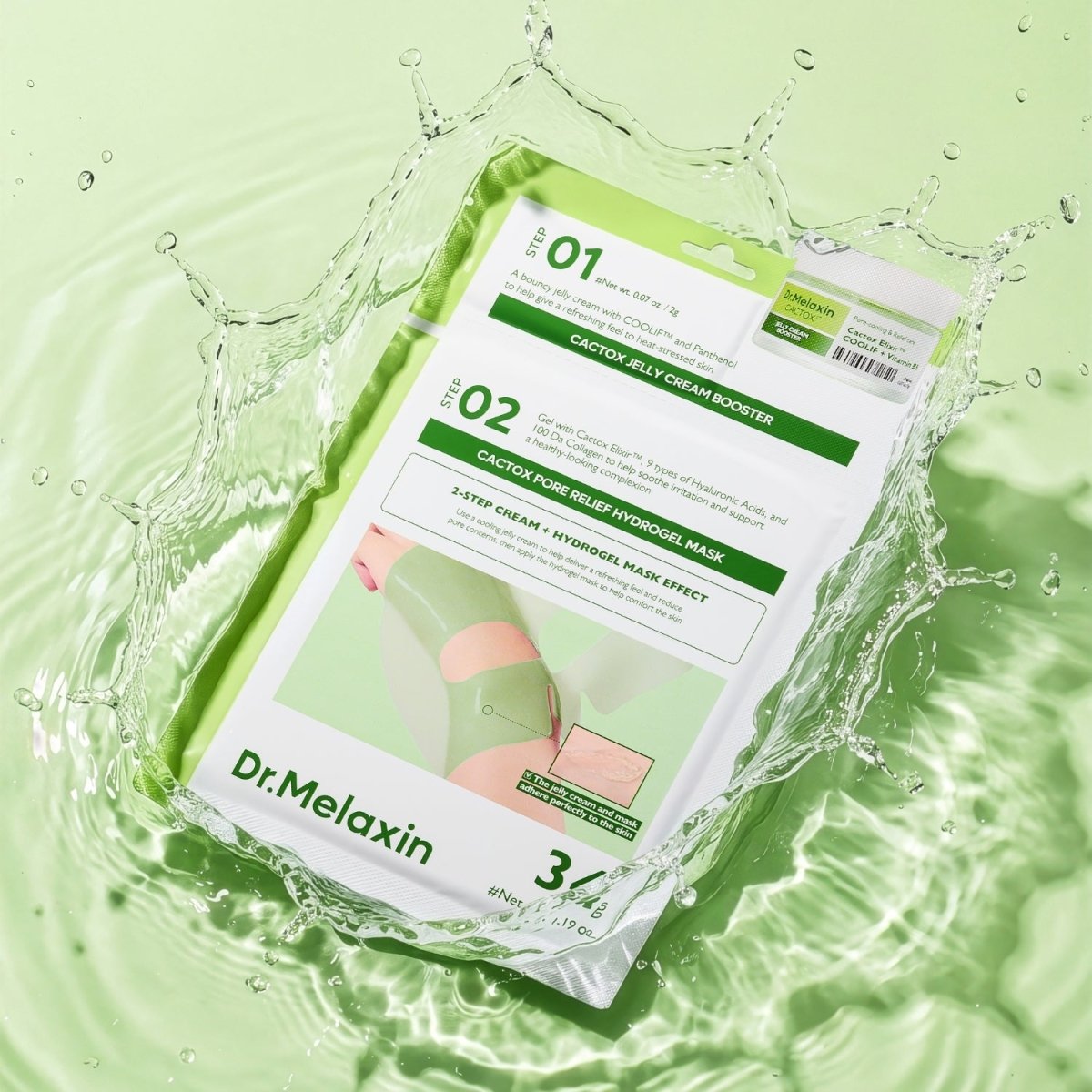 Dr.Melaxin Cactox Pore Relief Jelly Cream Hydrogel Mask Box [4pcs] | Pharmacoo Wholesale