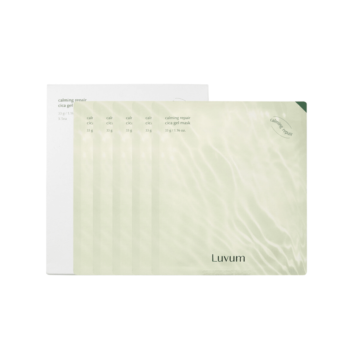 Luvum Calming Repair Cica Gel Mask Box [5pcs] | La Cosmetique