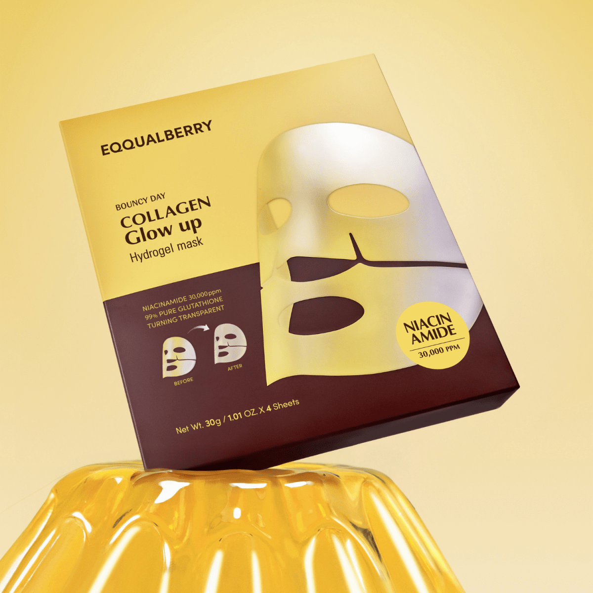 Eqqualberry Collagen Glow Up Hydrogel Mask 1pc | Pharmacoo Wholesale