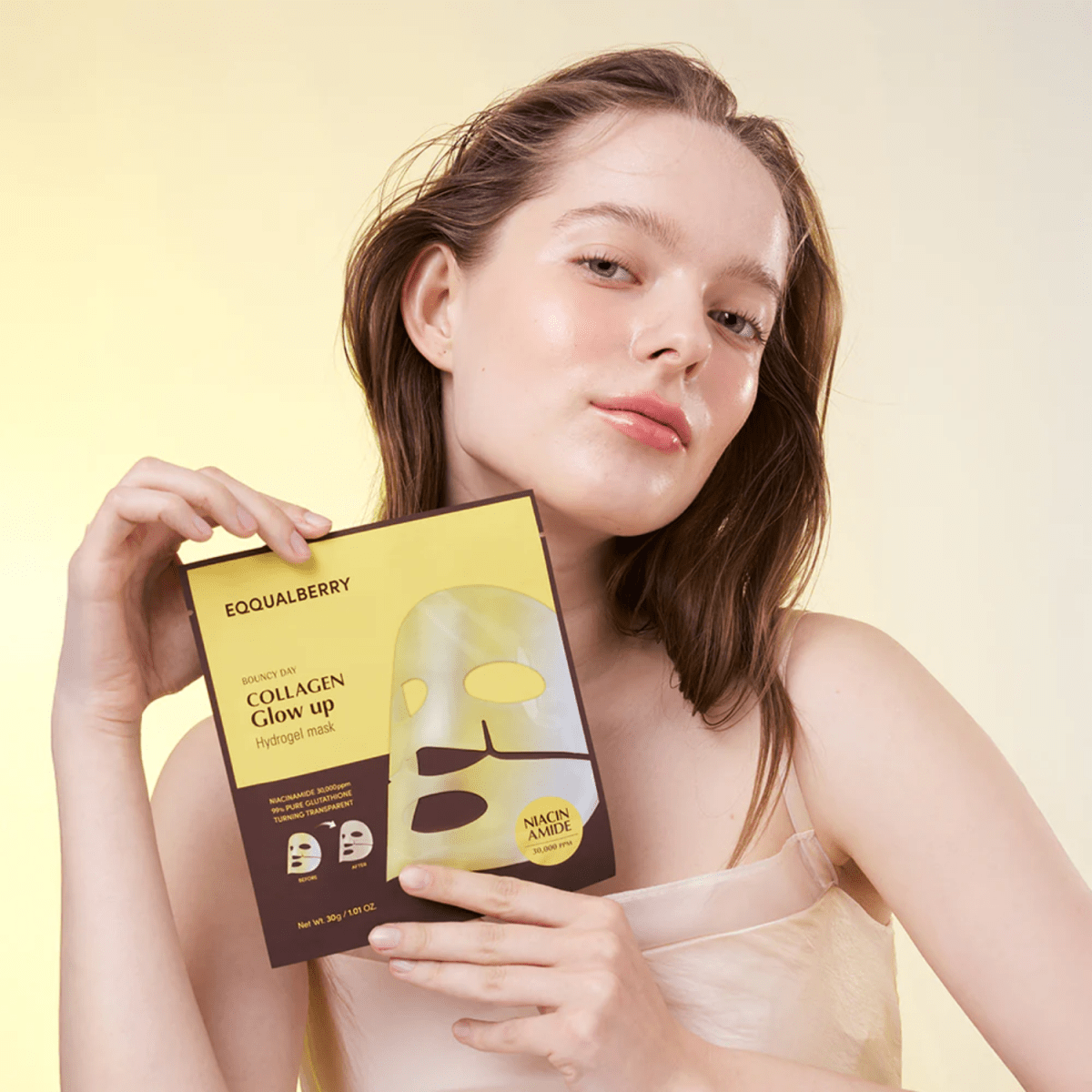 Eqqualberry Collagen Glow Up Hydrogel Mask 1pc | Pharmacoo Wholesale
