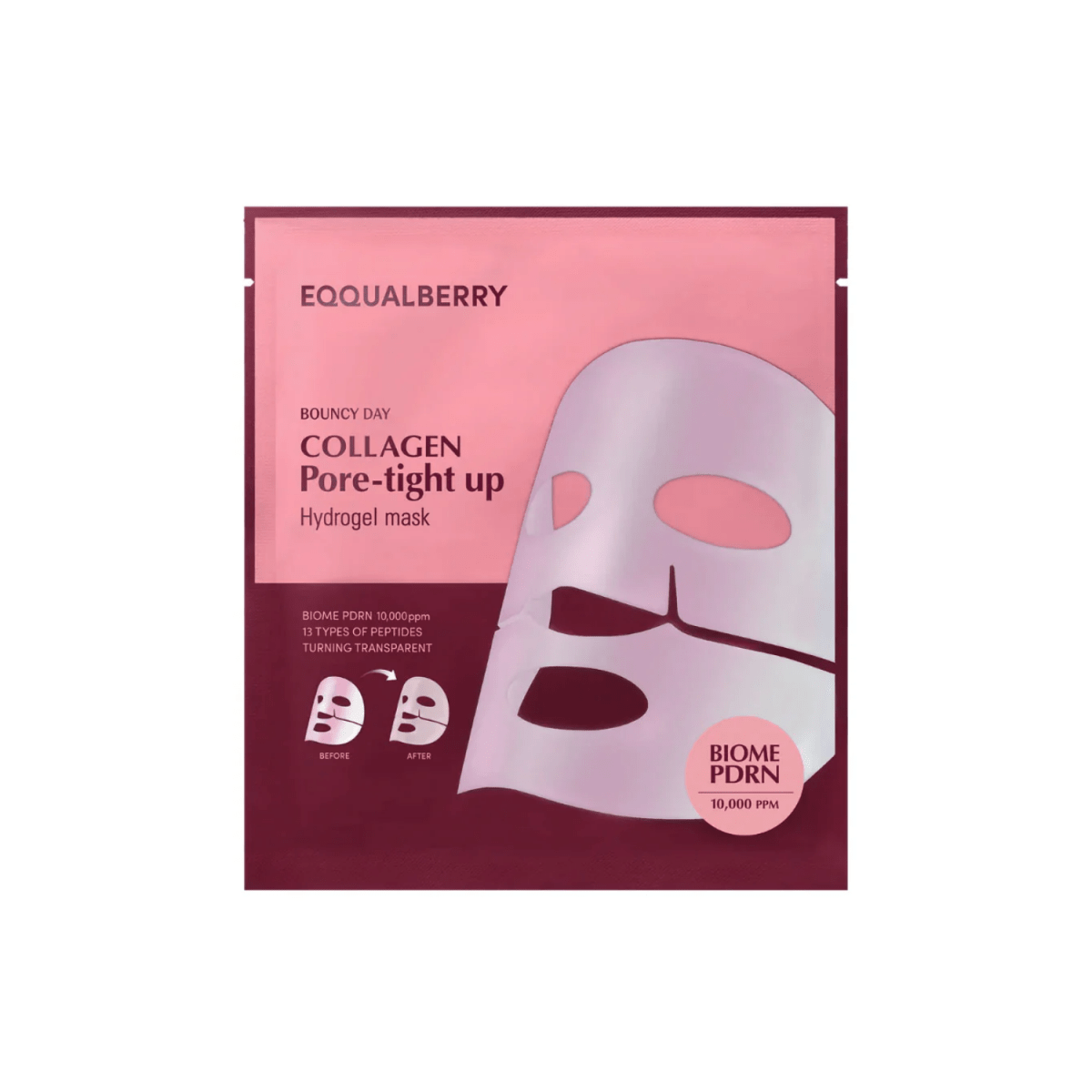 Eqqualberry Collagen Pore Tight Up Hydrogel Mask 1pc | Pharmacoo Wholesale