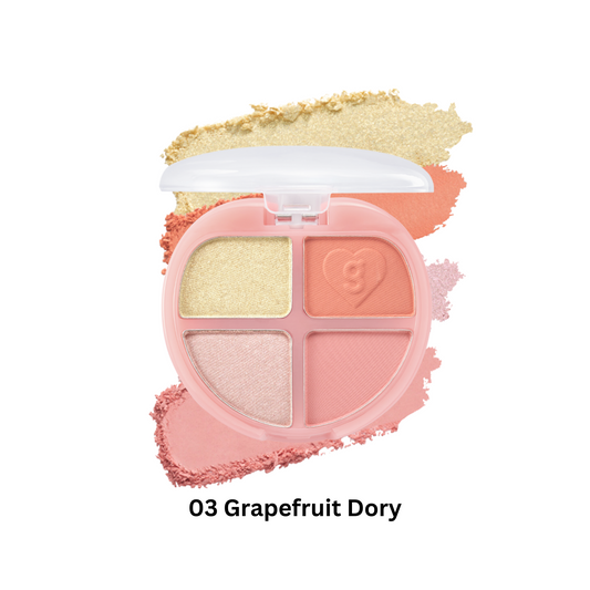 Tintin Dory Eyeshadow Palette (5 shades) 03 Grapefruit Dory