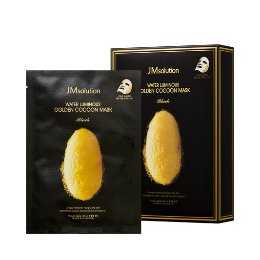 Water Luminous Golden Cocoon Mask Black (10 sheets/box)