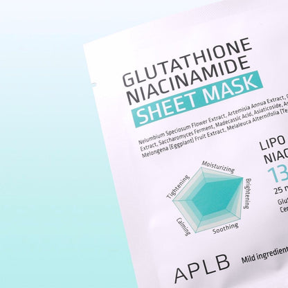 APLB Glutathione Niacinamide Sheet Mask 1pc | Pharmacoo Wholesale