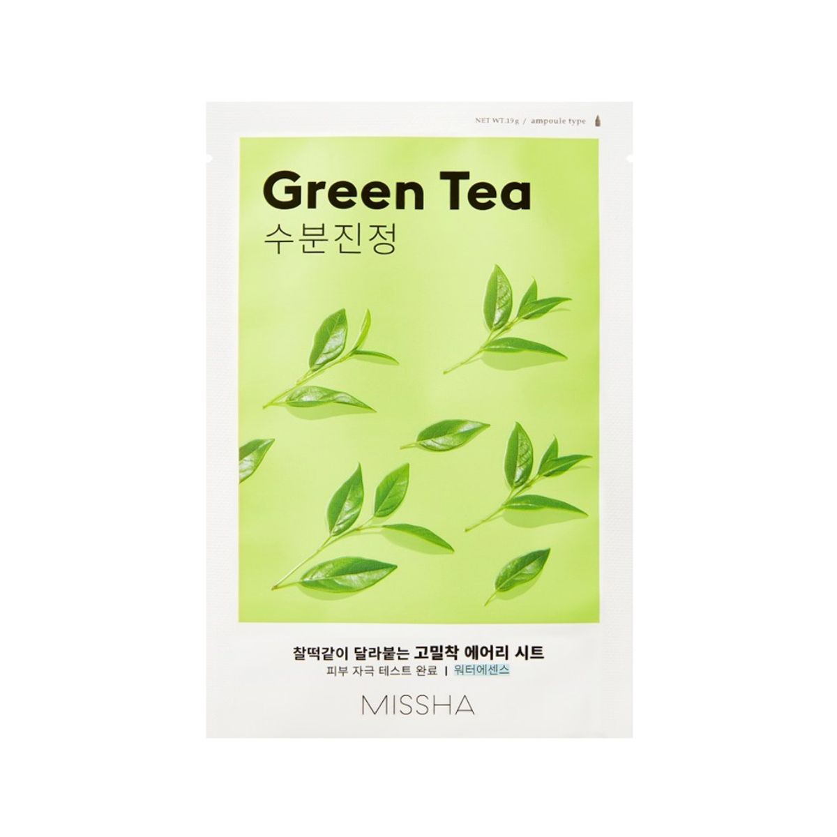 Missha Airy Fit Sheet Mask [Green Tea] 1pc  - Pharmacoo