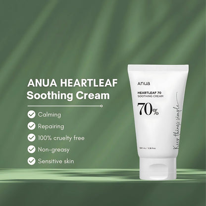 Anua Heartleaf 70% Soothing Cream [100ml] | Pharmacoo Wholesale Australia