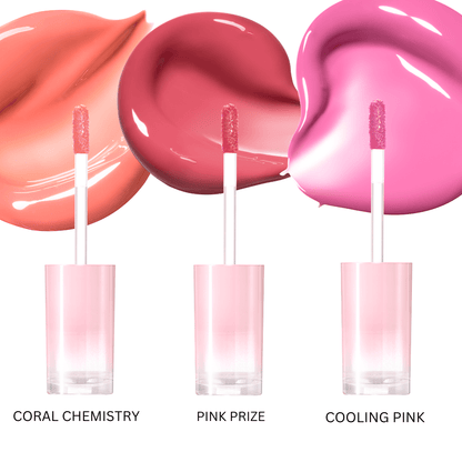Peripera Ink Mood Glowy Tint in Lucky Lottery, a vibrant lip tint with a glossy finish, shown in its packaging.