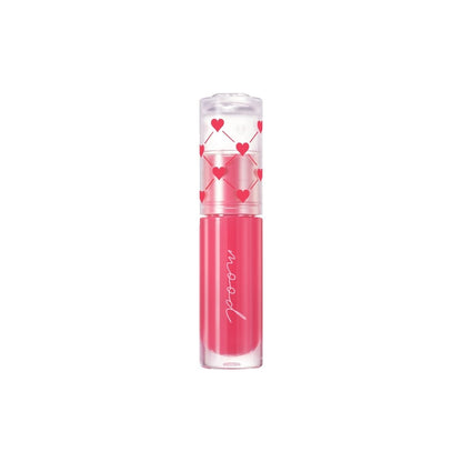 Peripera Ink Mood Glowy Lip Tint in Soft Berry shade showing a close-up of the tinted lip product in a sleek tube.