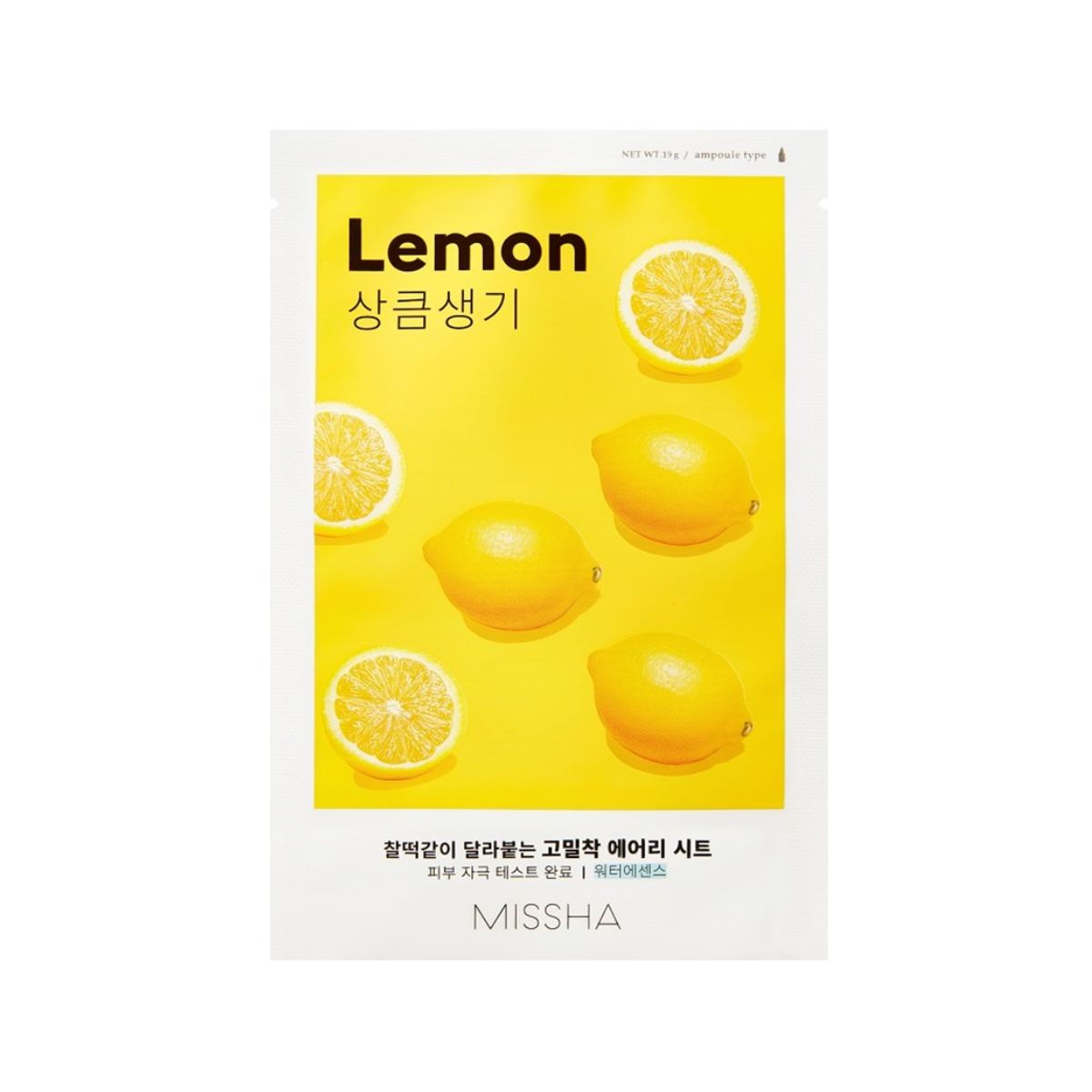 Missha Airy Fit Sheet Mask [Lemon] 1pc  - Pharmacoo
