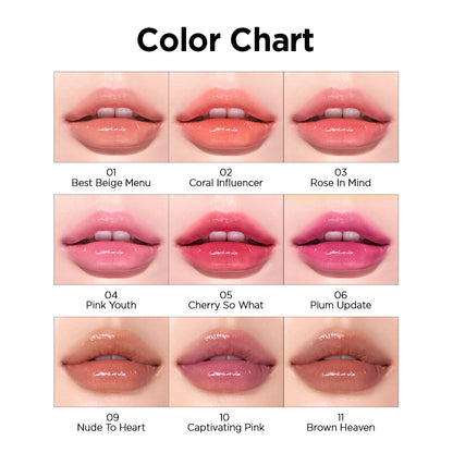 PeriperaInk Mood Glowy Tint (9 Colours) - La Cosmetique