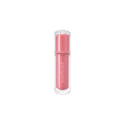 Peripera Mood Glowy Tint lip tint with a glossy, vibrant finish, showcasing its smooth application on the lips.